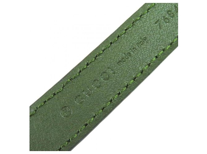 Cinturón estrecho con hebilla entrelazada G de Gucci Caqui - vista 8