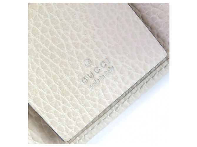 Gucci 456118 Double G Leder-Schlüsselcase in Hellbeige - Ansicht 9