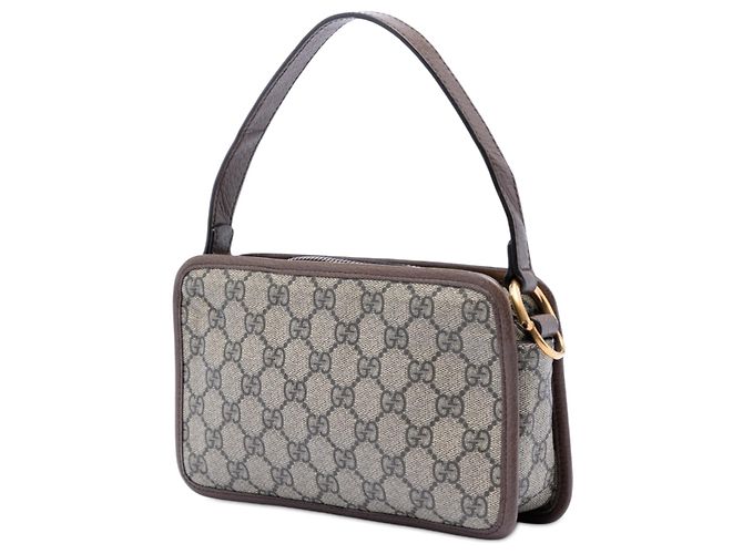 Gucci Ophidia Beiger kleiner GG Supreme Web Top Handle Bag - Ansicht 2