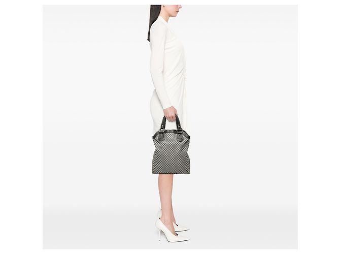 Céline Celine Graue Macadam Canvas Tasche Braun - Ansicht 7