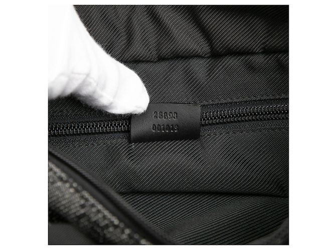 Schwarze GG Denim Tote von Gucci - Ansicht 6