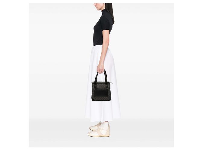 Schwarze GG Denim Tote von Gucci - Ansicht 7