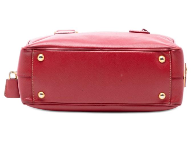 Borsa a mano Prada Saffiano Lux rossa Rosso - vista 3