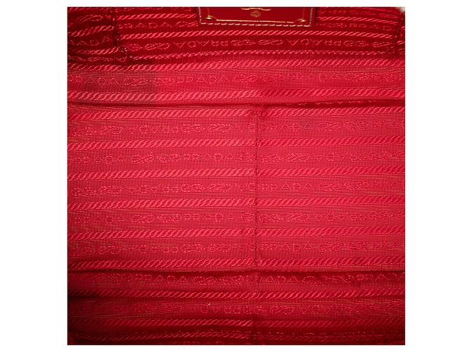 Borsa a mano Prada Saffiano Lux rossa Rosso - vista 4