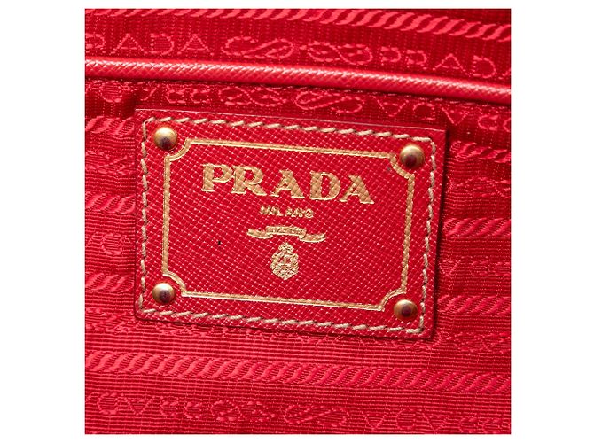Borsa a mano Prada Saffiano Lux rossa Rosso - vista 5