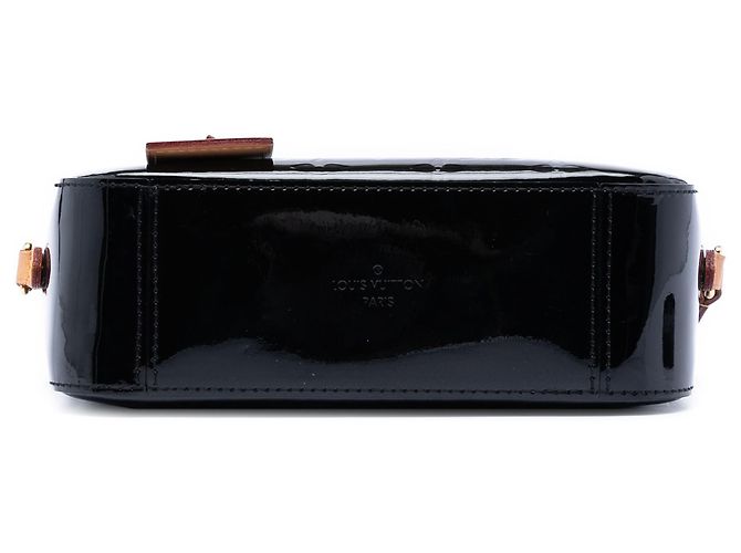 Borsa a tracolla Santa Monica in Vernis Monogram nero di Louis Vuitton - vista 3