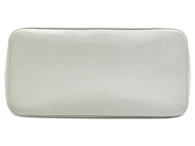 Chanel Weißer Kaviar Medaillon Tote - Ansicht 3