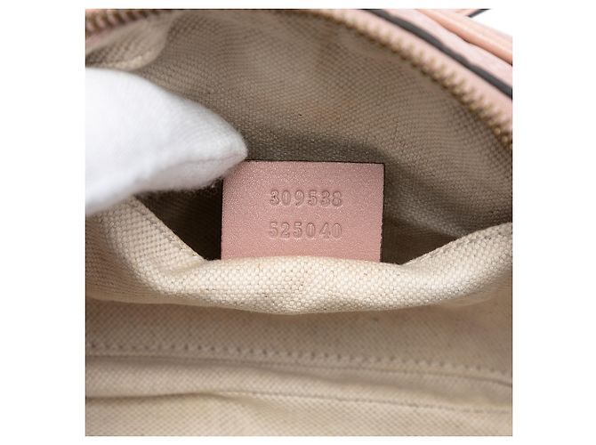 Borsa a tracolla Disco Sunshine Microguccissima rosa di Gucci - vista 6