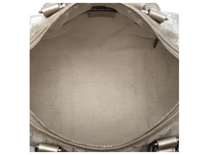 Gucci Silberne Medium GG Imprimierte Joy Boston Tasche - Ansicht 4