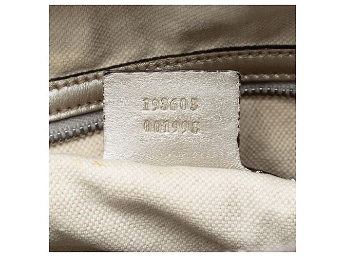 Gucci Silberne Medium GG Imprimierte Joy Boston Tasche - Ansicht 6
