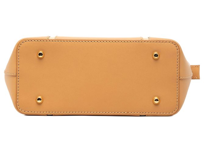 Braune Leder-Tote von Burberry Karamell - Ansicht 3