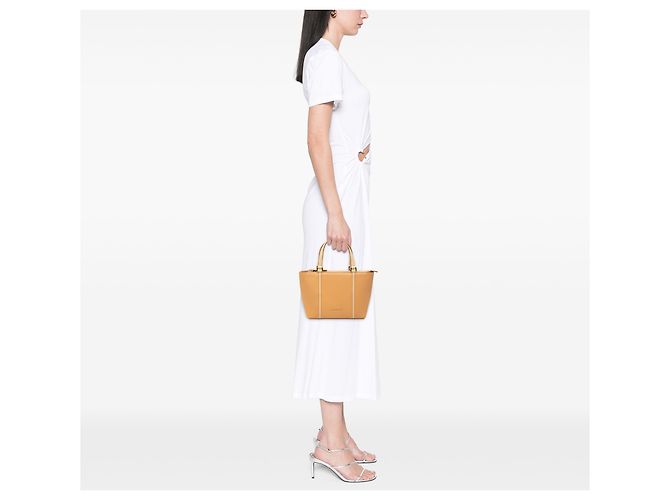 Braune Leder-Tote von Burberry Karamell - Ansicht 6