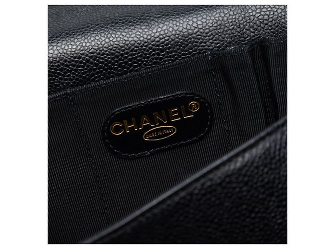 Borsa a Tracolla in Caviar Nero Chanel - vista 5
