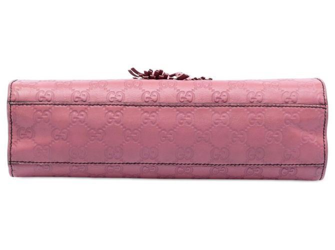 Borsa a Spalla Gucci Pink Medium Guccissima Emily Rosa - vista 3