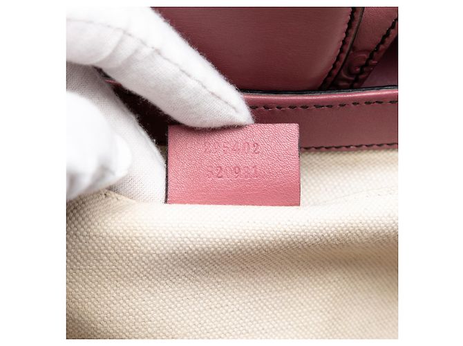 Borsa a Spalla Gucci Pink Medium Guccissima Emily Rosa - vista 6