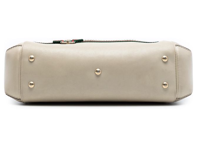Gucci Beiger GG Canvas Web Mayfair Satchel - Ansicht 3