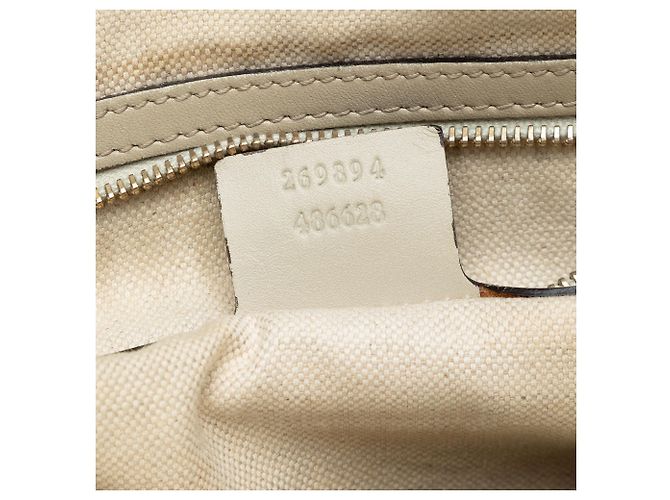 Gucci Beiger GG Canvas Web Mayfair Satchel - Ansicht 6