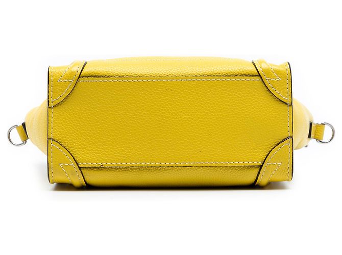 Luggage Céline Celine Gelbe Nano Rindsleder Reisetasche - Ansicht 3