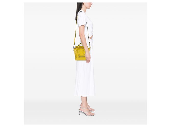 Luggage Céline Celine Gelbe Nano Rindsleder Reisetasche - Ansicht 7