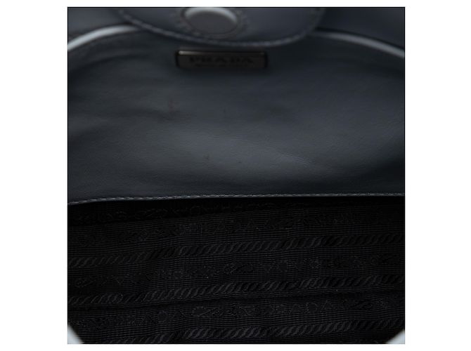 Sac à bandoulière Cleo en cuir spazzolato bleu de Prada Bleu clair - vista 4
