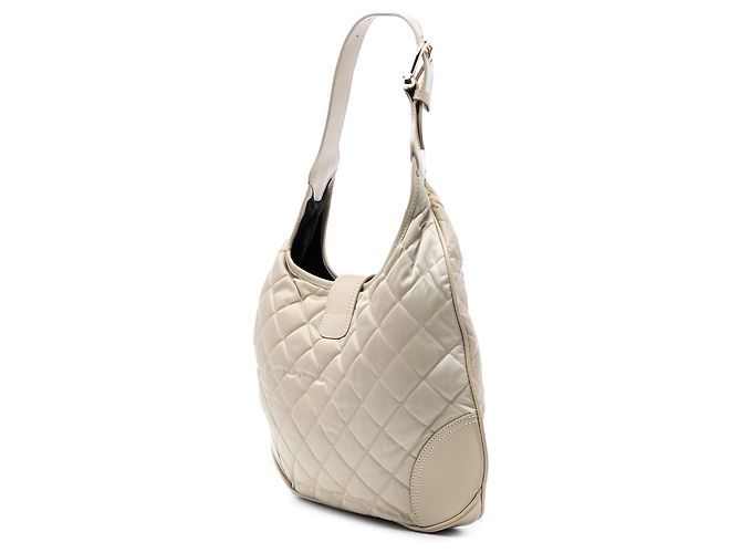 Hobo Brooke em nylon acolchoado marrom da Burberry Bege - vista 2