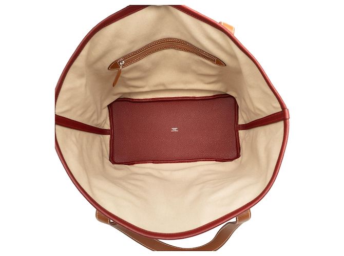 Hermès Beige Toile und Clemence Pursangle Tote - Ansicht 4