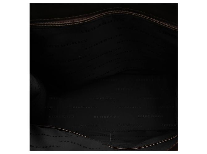 Borsa tote convertibile in tela a quadri beige Burberry - vista 4