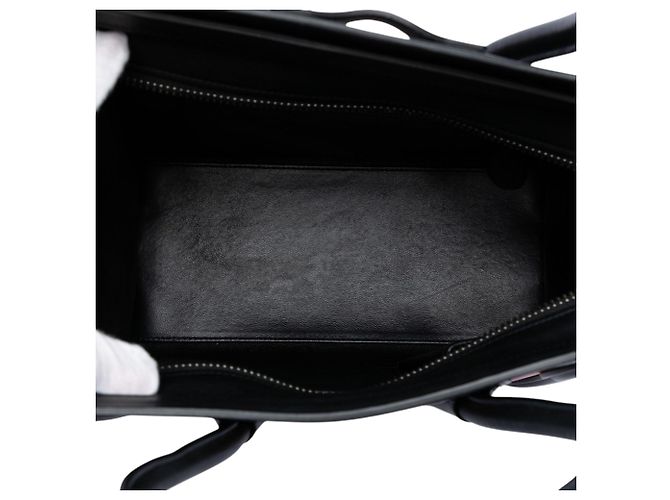 Luggage Céline Celine Arancione Micro Tricolor Borsa da Viaggio in Pelle - vista 4