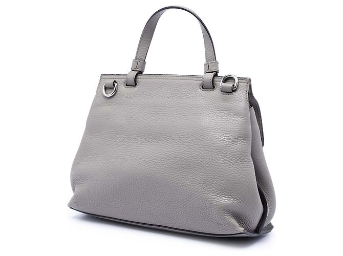 Bamboo Borsa quotidiana piccola in pelle grigia con bambù Gucci Marrone - vista 2