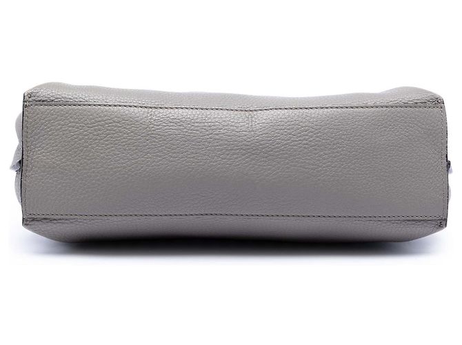 Bamboo Borsa quotidiana piccola in pelle grigia con bambù Gucci Marrone - vista 3