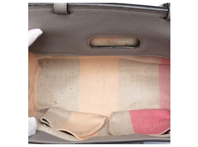 Bamboo Borsa quotidiana piccola in pelle grigia con bambù Gucci Marrone - vista 4