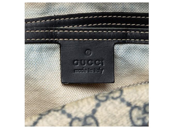 Gucci Borsa Crossbody Doppia Tasca GG Supreme Beige - vista 5
