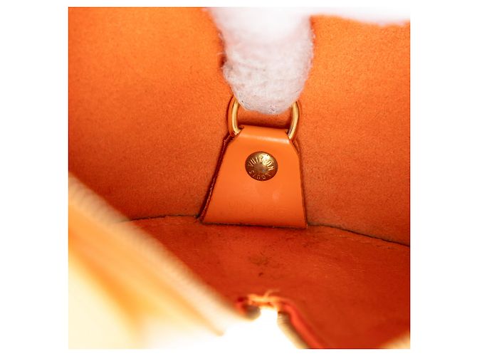 Louis Vuitton Soufflot Arancione Epi - vista 5
