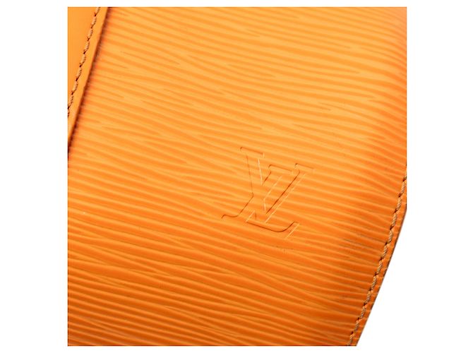 Louis Vuitton Soufflot Arancione Epi - vista 6