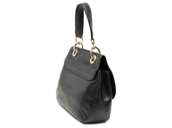 Céline Borsa a tracolla in pelle nera con occhielli Celine Nero - vista 2