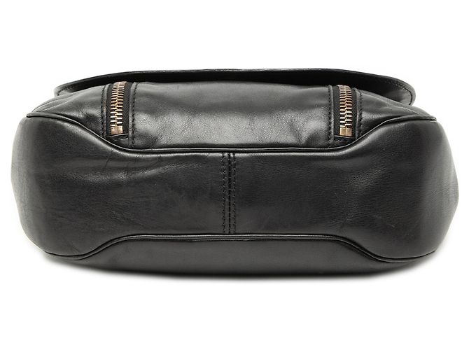 Céline Borsa a tracolla in pelle nera con occhielli Celine Nero - vista 3