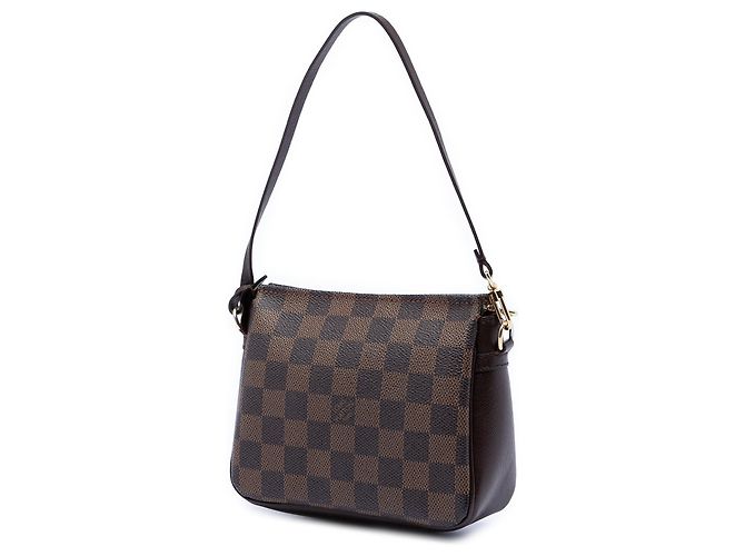 Trousse Pochette Damier Ebene Marrone Louis Vuitton - vista 2