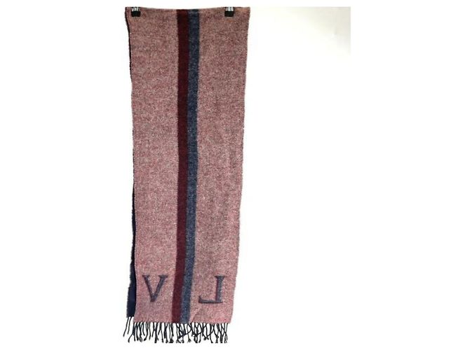 Sciarpa LV City di Louis Vuitton Rosso Blu navy - vista 5