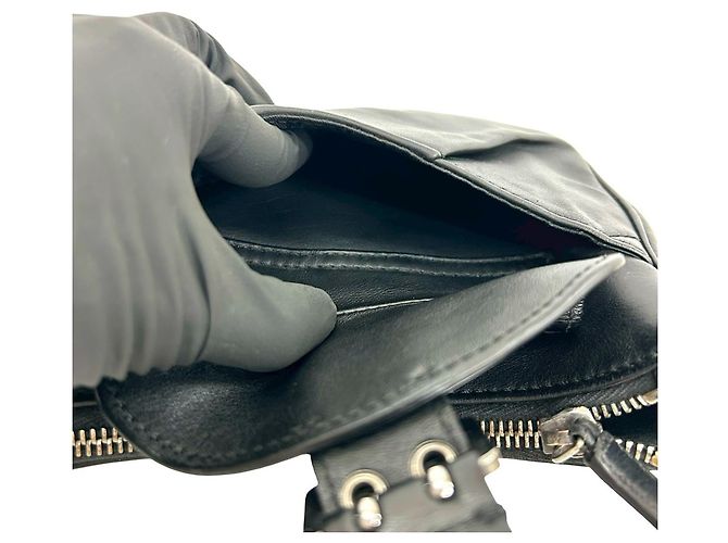 Christian Dior Leder Schultertasche Schwarz - Ansicht 10