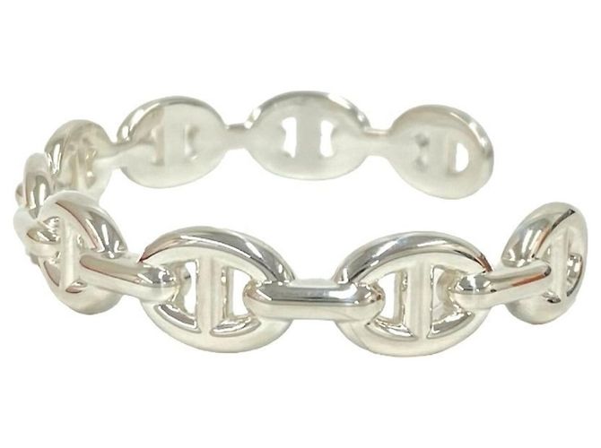 Hermès HERMES Bracciale Chaine d'Ancre Enchainée Argento - vista 4