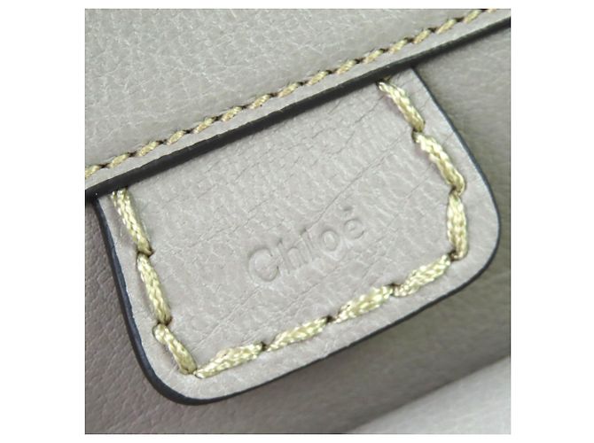 Chloé Edith Mini Borsa - Borsa in pelle grigia Marrone - vista 10