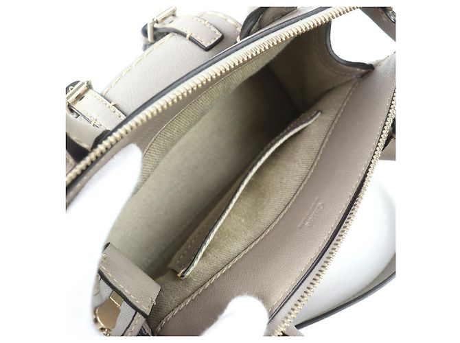 Chloé Edith Mini Borsa - Borsa in pelle grigia Marrone - vista 9