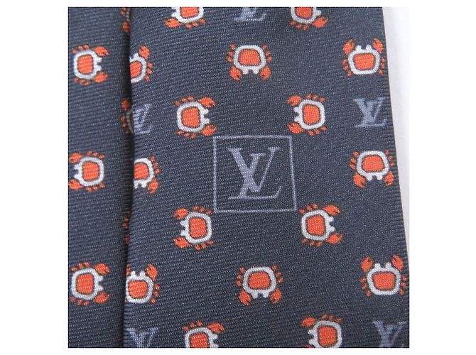 Cravatta Monogram Club Louis Vuitton Blu navy - vista 6