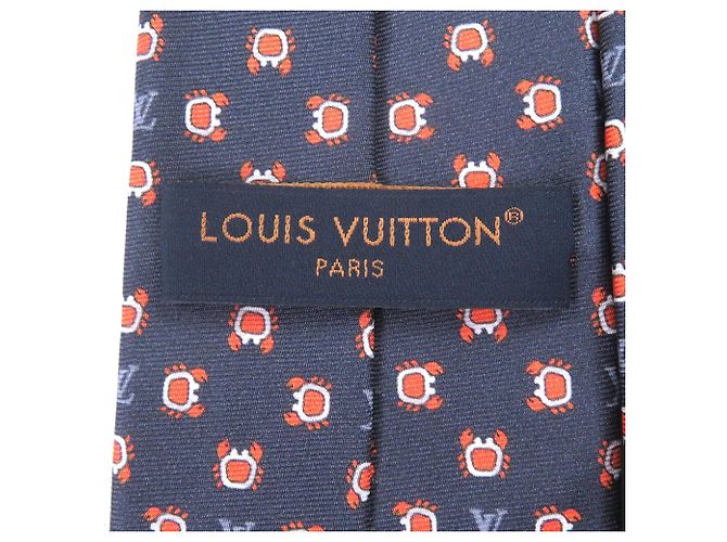 Cravatta Monogram Club Louis Vuitton Blu navy - vista 7