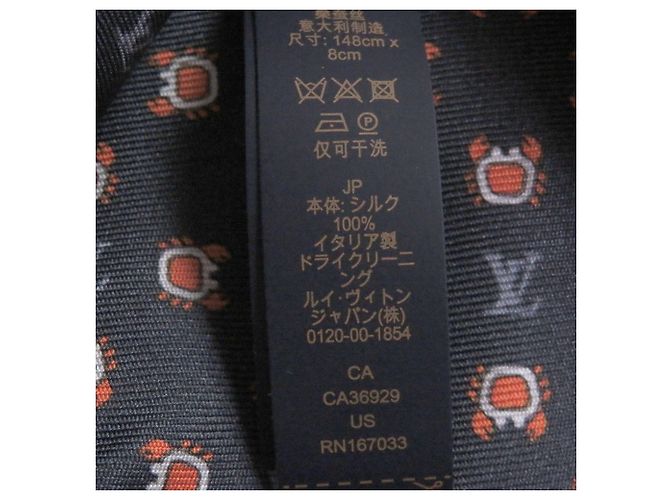 Cravatta Monogram Club Louis Vuitton Blu navy - vista 9