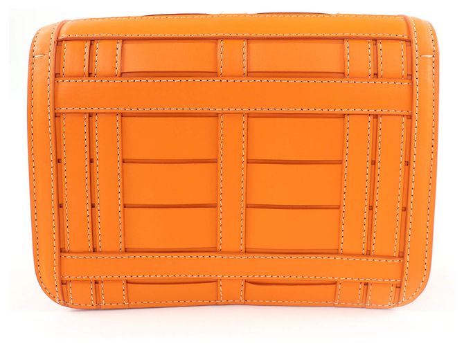 Clutch/ Borsa a Spalla Burberry TB Hardware 2 in 1 Arancione - vista 3