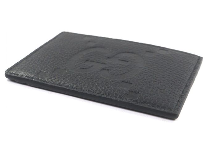 Gucci Leather Card Case in Black - view 3