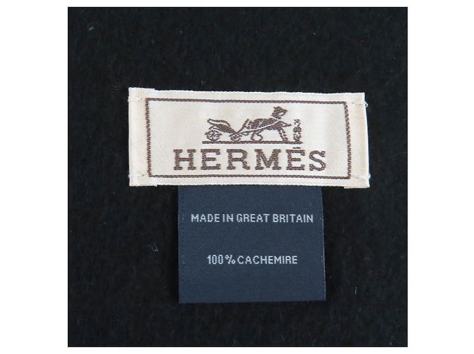Hermès Stola in cashmere HERMES in Oceano Marino Blu - vista 6
