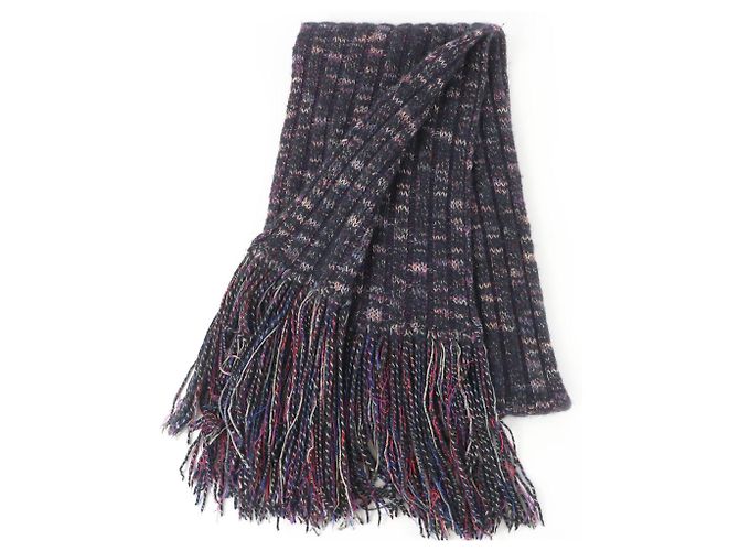 Chanel Multicolor Wolle-Angora-Cashmere-Mischschal Mehrfarben - Ansicht 2
