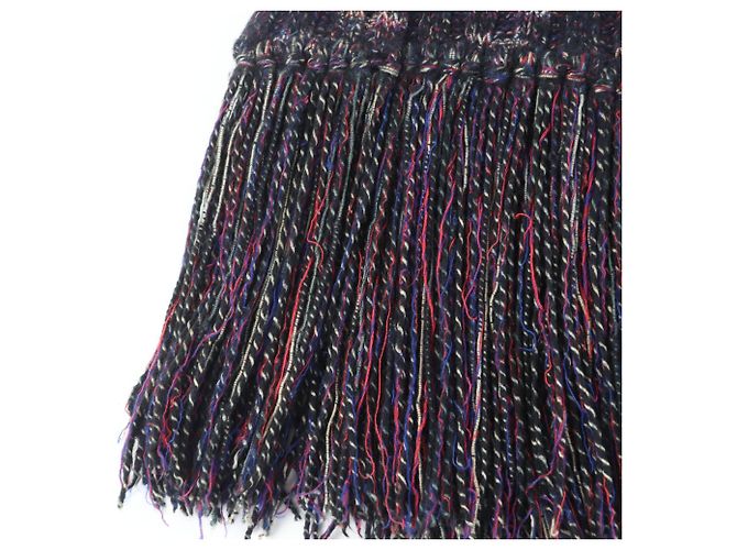 Chanel Multicolor Wolle-Angora-Cashmere-Mischschal Mehrfarben - Ansicht 5